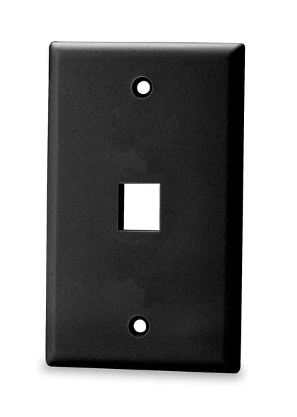 Signamax SKF-1-WH 1-Port Single Gang Keystone Faceplate w/o Labeling, White