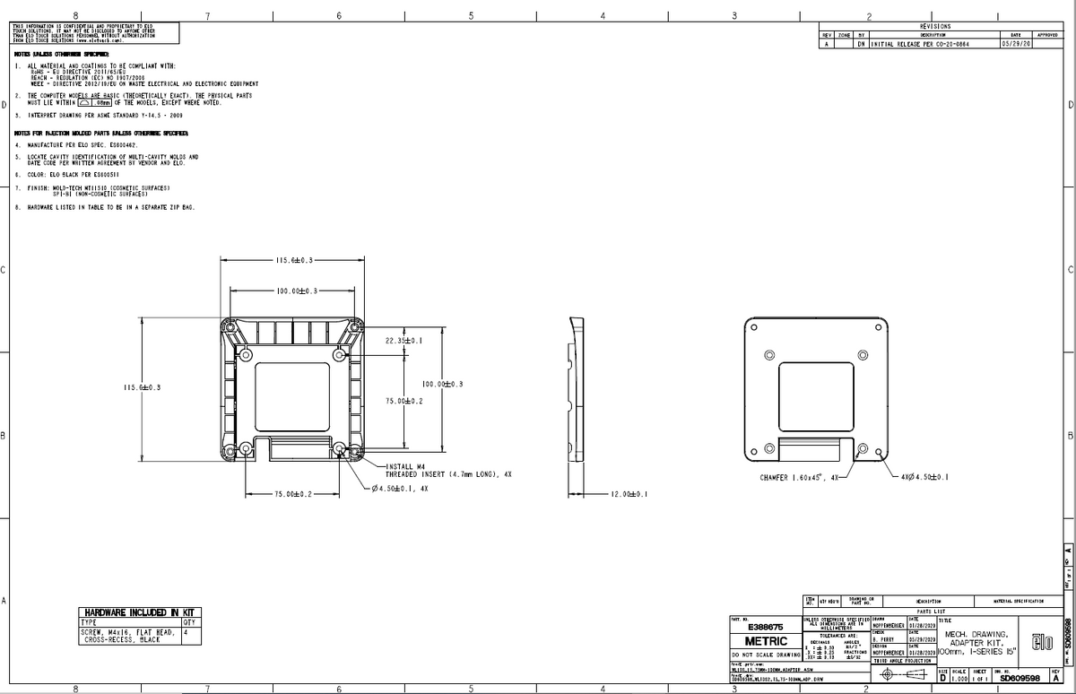 Elo Touch Solutions E388675
