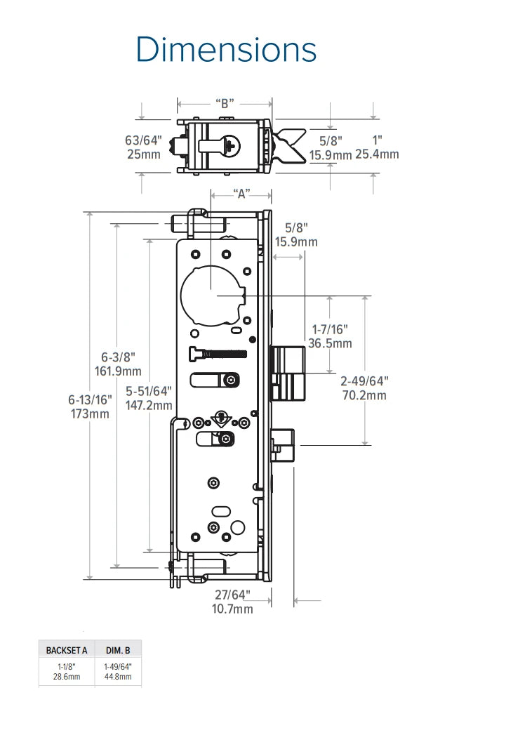 HES 4300-30-1RP 4300 Steel Hawk Electrified Deadlatch RITE Pack Kit, 1-1/8" Backset for Surface Mount Strike, Includes (4)