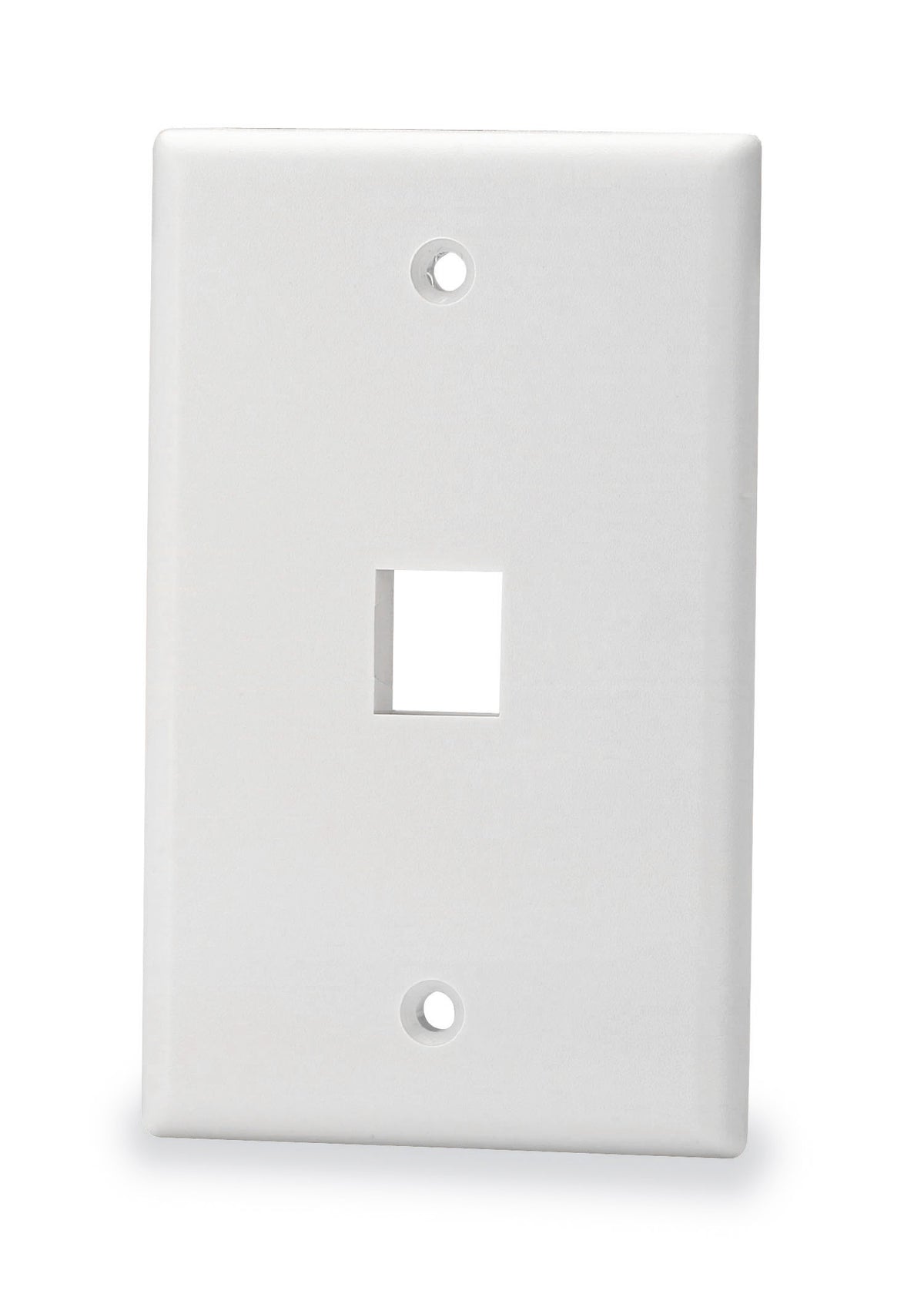 Signamax SKF-1-WH 1-Port Single Gang Keystone Faceplate w/o Labeling, White