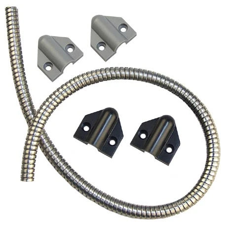 HES TSB-CXL Securitron Door Cord for Touch Sense Bar, Caps, Gray/Black, 36"