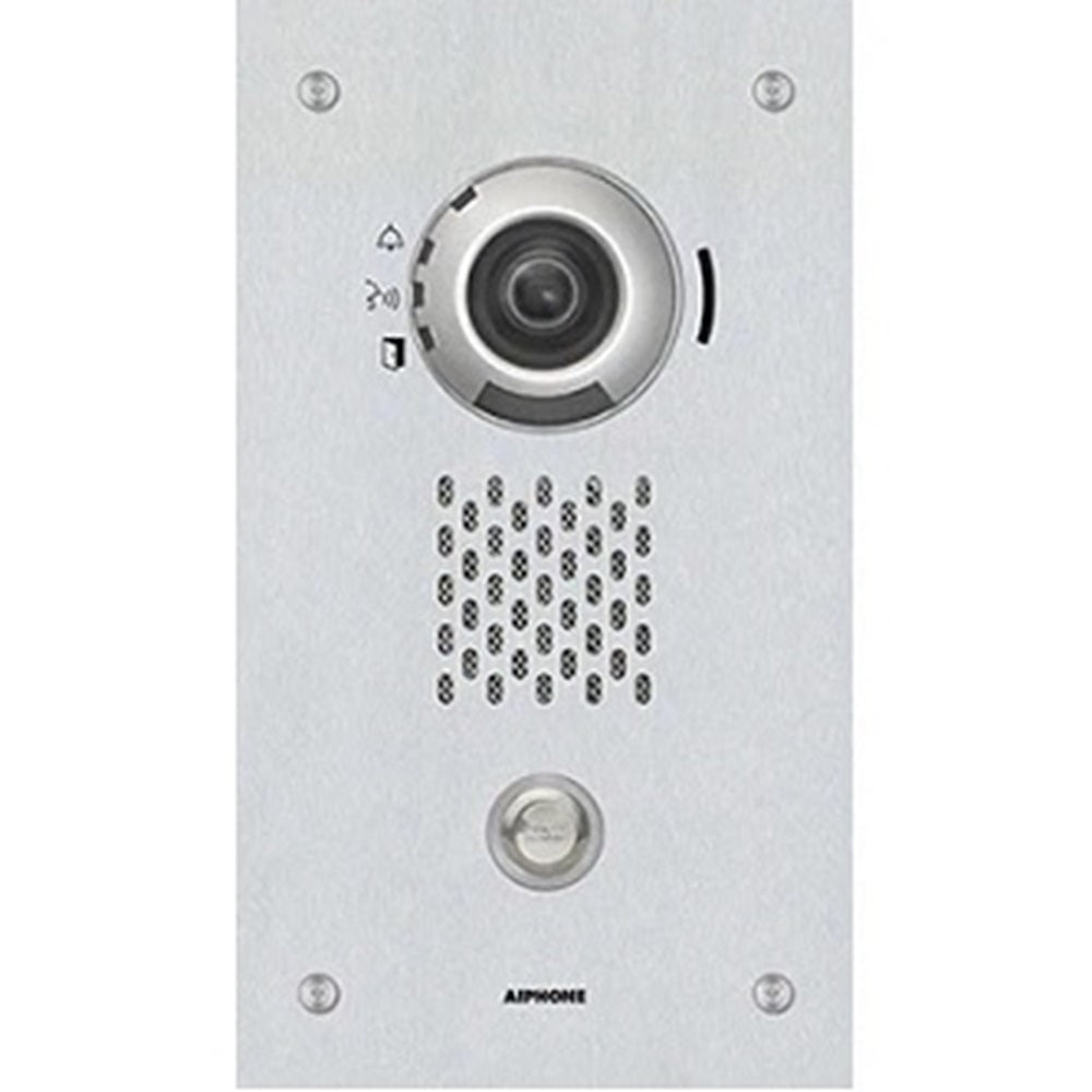 Aiphone IX-DVF Ip Video Door Station, Sip Compatible, Vandal Resistant, Flush Mount, Stainless Steel