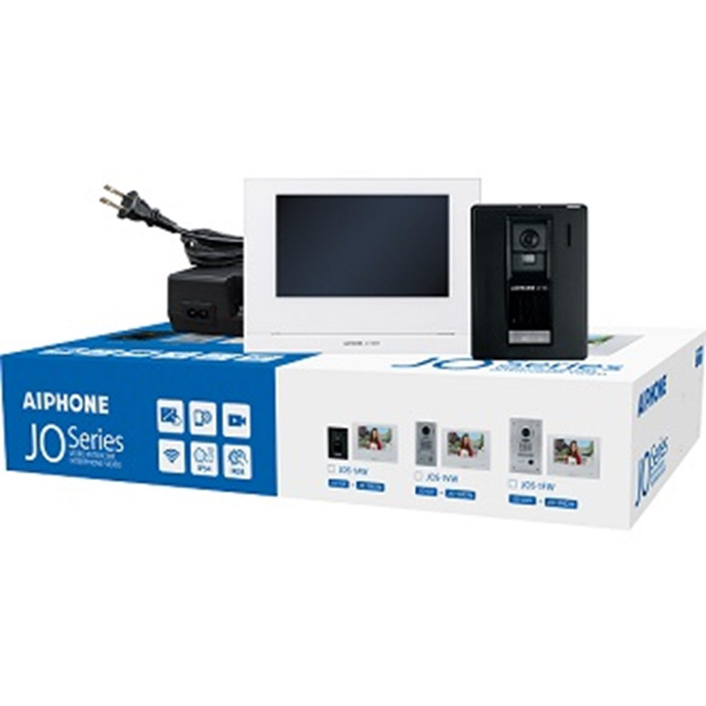 Aiphone JOS-1AW Mobile-Ready Box Set with Standard, Surface-Mount Door Station
