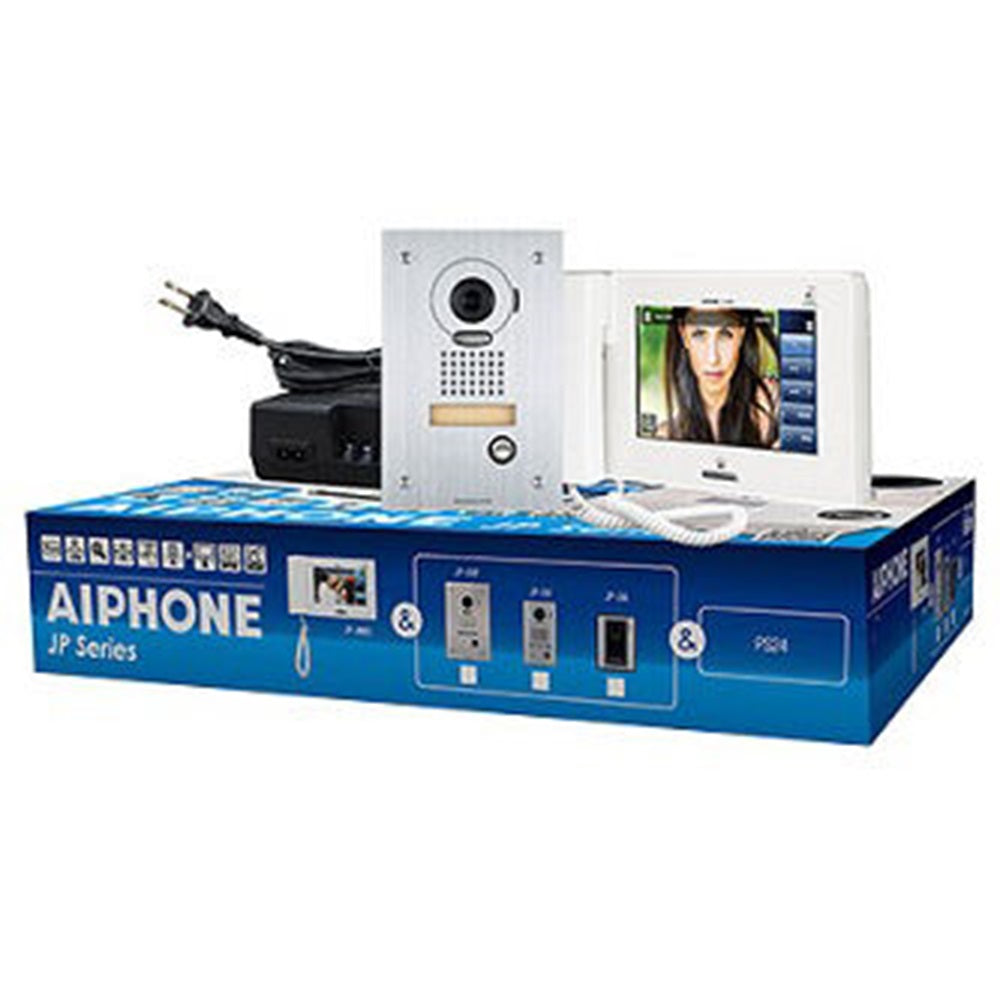 Aiphone JPS-4AEDF 7 Inch Touchscreen Handset/Hands-Free 4 x 8 Color Video Set