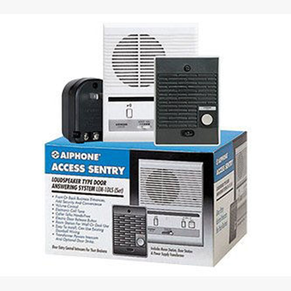 Aiphone LEM-1DLS Access Sentry Set includes LEM-1DL, LE-D, and PT-1210N