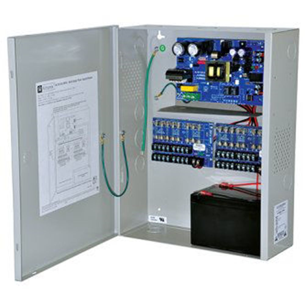 Altronix AL1012ULXPD16 Power Supply Charger, 16 Fused Outputs, 12VDC @ 10A, 115VAC, BC400 Enclosure