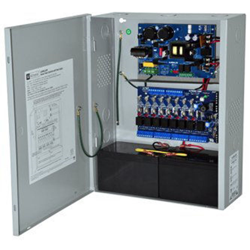 Altronix AL600ULACM Access Power Controller w/ Power Supply/Charger, 8 Fused Relay Outputs, 12/24VDC @ 6A, FAI, 115VAC, BC400