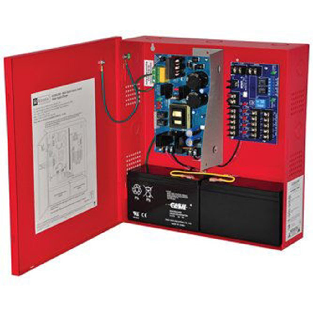 Altronix AL600ULMR Access Power Distribution Module w/ Power Supply/Charger, 5 PTC Class 2 Outputs, 12/24VDC @ 6A, FAI, 115VAC