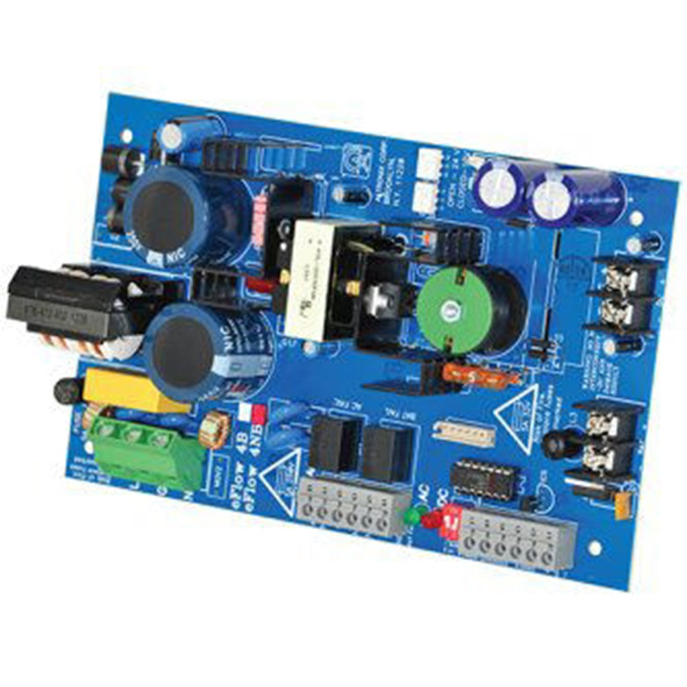 Altronix EFLOW4NB Power Supply Charger, Single Output, 12/24VDC @ 4A, Aux Output, FAI, LinQ2 Ready, 115VAC, Board