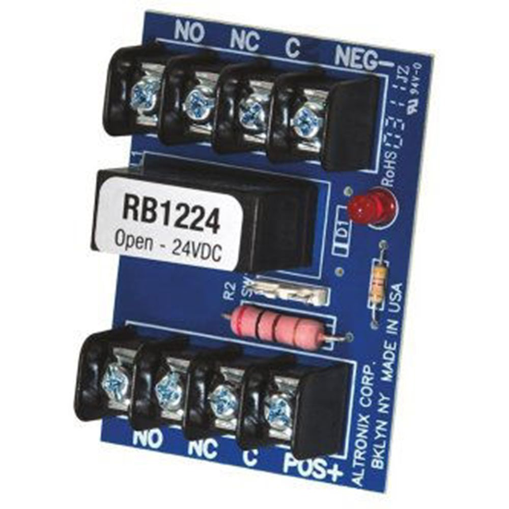Altronix RB1224 Relay Module, 12/24VDC, DPDT Contacts @ 5A - 220VAC/28VDC