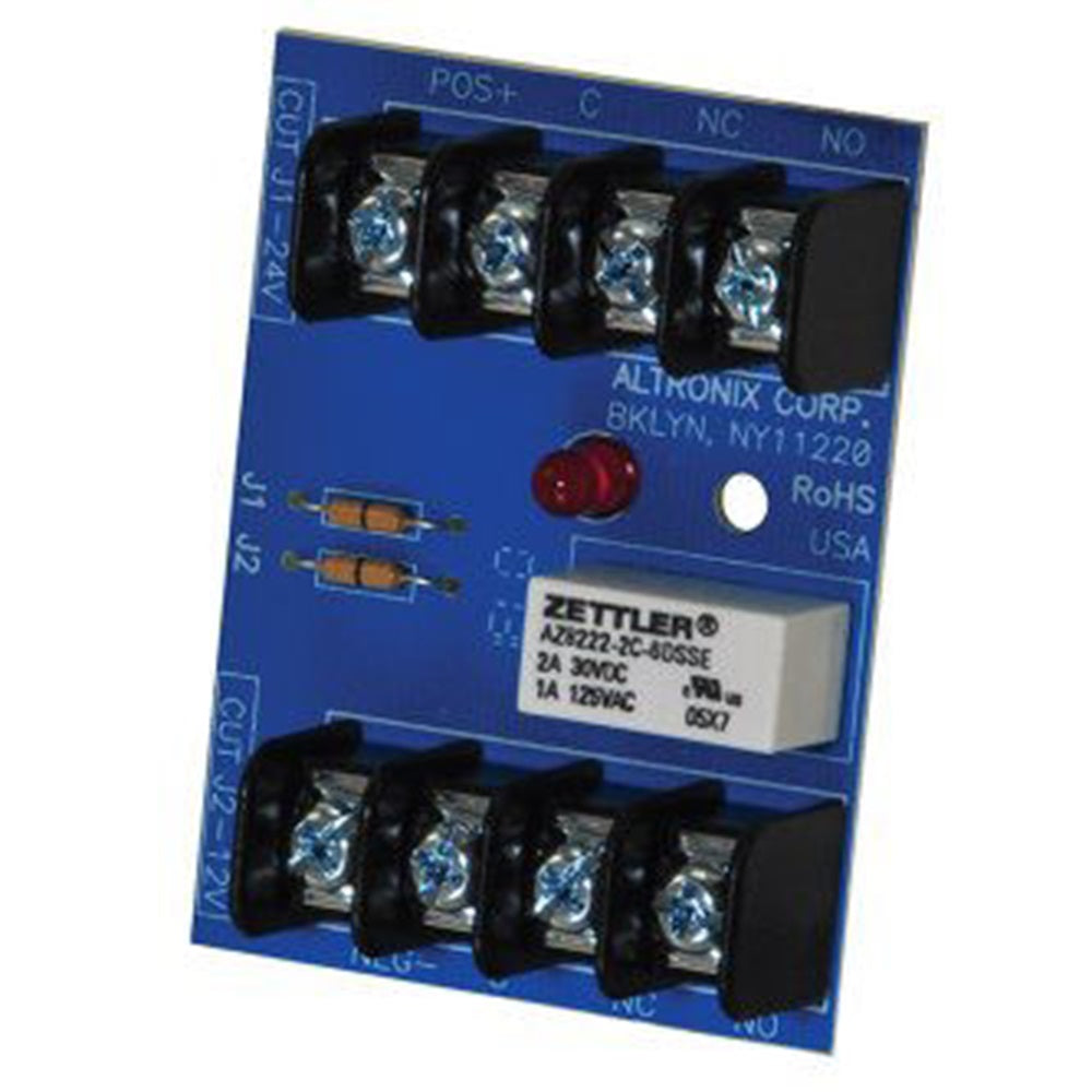 Altronix RBST Relay Module, 6/12/24VDC, DPDT Contacts @ 1A - 120VAC or 2A - 28VDC