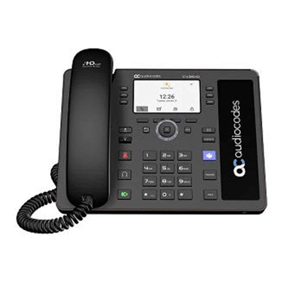 AudioCodes TEAMS-C435HDPS-R Teams C435HD-R IP-Phone PoE GbE with an external power supply black