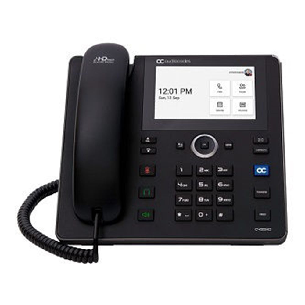 AudioCodes TEAMS-C455HD-DBW Teams C455HD IP-Phone PoE GbE black with integrated BT and Dual Band Wi-Fi