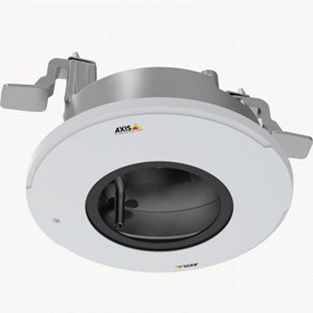Axis Communications 01757-001 Indoor recessed mount for drop ceiling installation. Supports the optional use of an internal microphone.