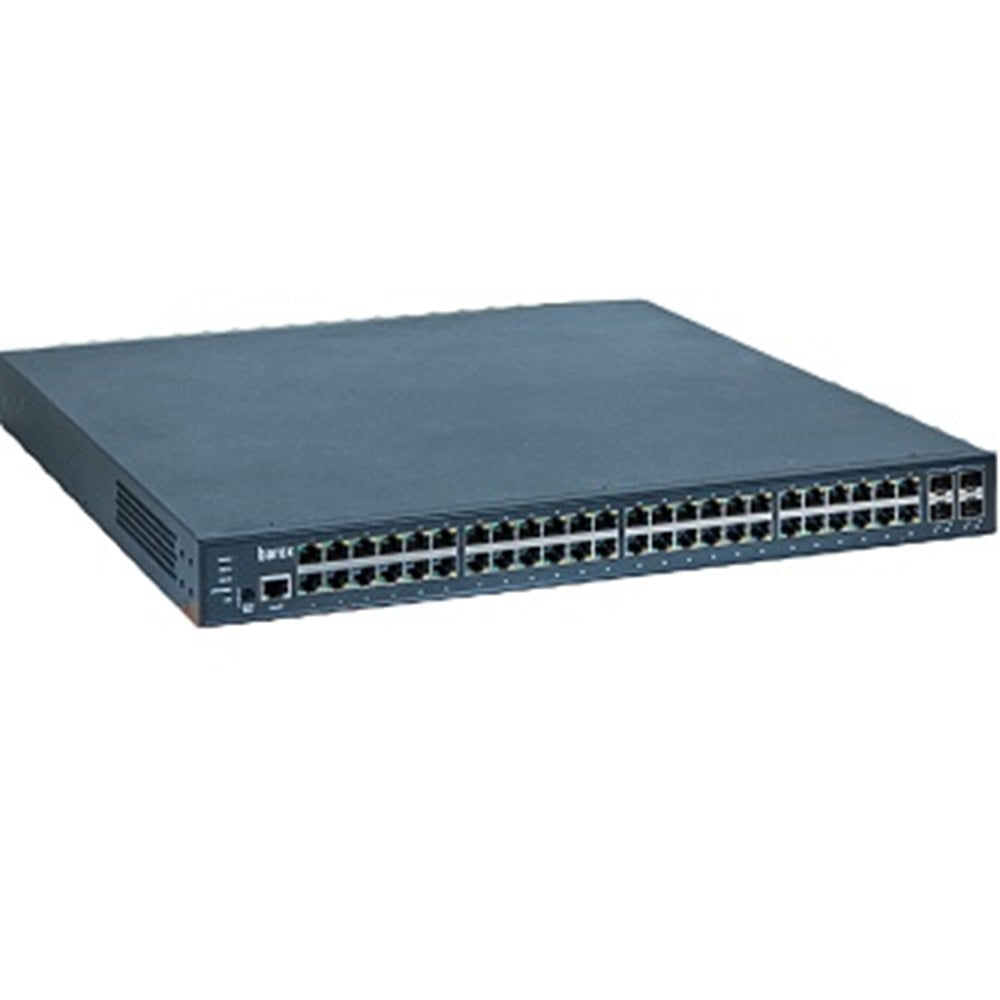 Barox RY-LGSPTR28-52 Switch, 19", Managed, 48 x IEEE 802.3af/at/bt Power over Ethernet RJ45 ports, 4x 100/1000/10000 SFP+ ports