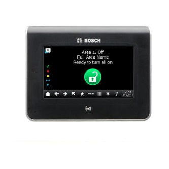 Radionix B942 Touch Screen KP Prox/Input/Output, black - Black SDI2 touch screen keypad with inputs and one output.
