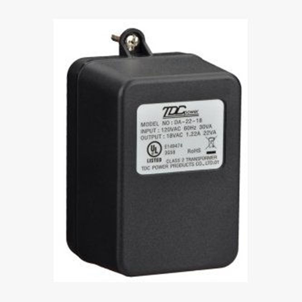 Radionix CX4010 Transformer, plug-in, 18V 22VA - For use in North America. 110 VAC primary voltage input. 18 VAC, 22 VA