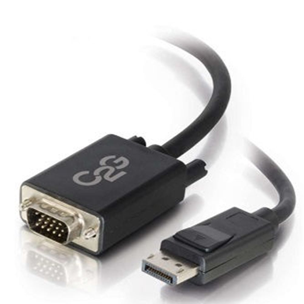 CablesToGo 54333 CG,, 10ft C2G DisplayPort M to VGA M BLK