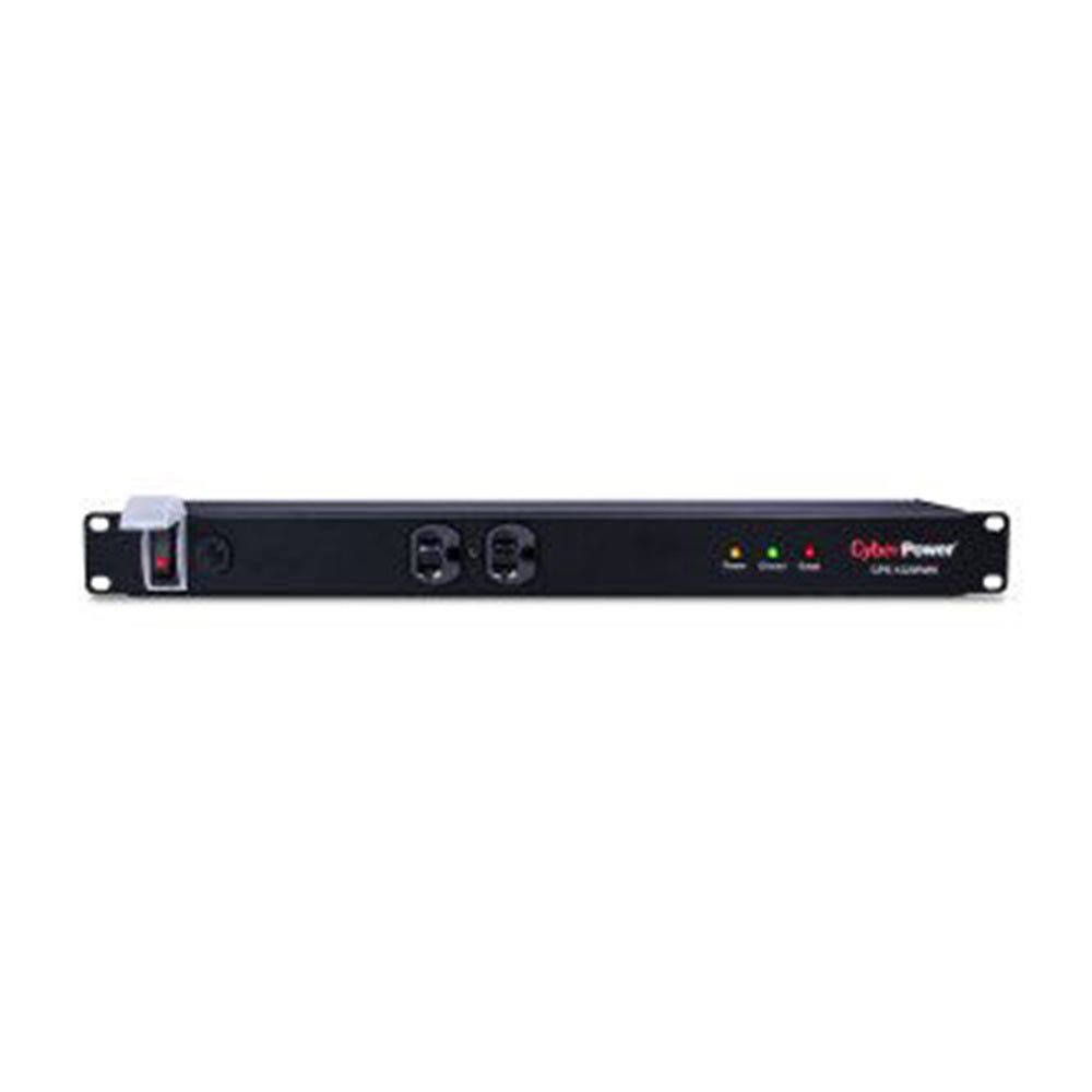 CyberPower CPS1220RMS 20A Pdu Rm 1U 1800J Surge 12Out 5-15R 120V 15 Cord 3Yr-Wty