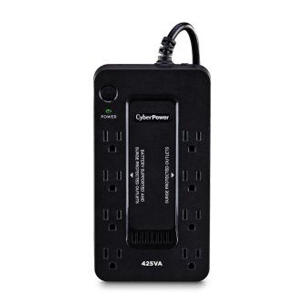 CyberPower ST425 425VA/260W, Standby UPS, Compact, 120V, (8) NEMA 5-15R Outlets, 5Ft Cord, 3-Yr Warranty