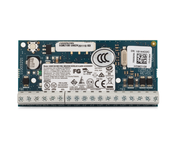 Digital Security Controls HSM2108 Neo 8-Hardwired Zone Expander Module (Compatible)