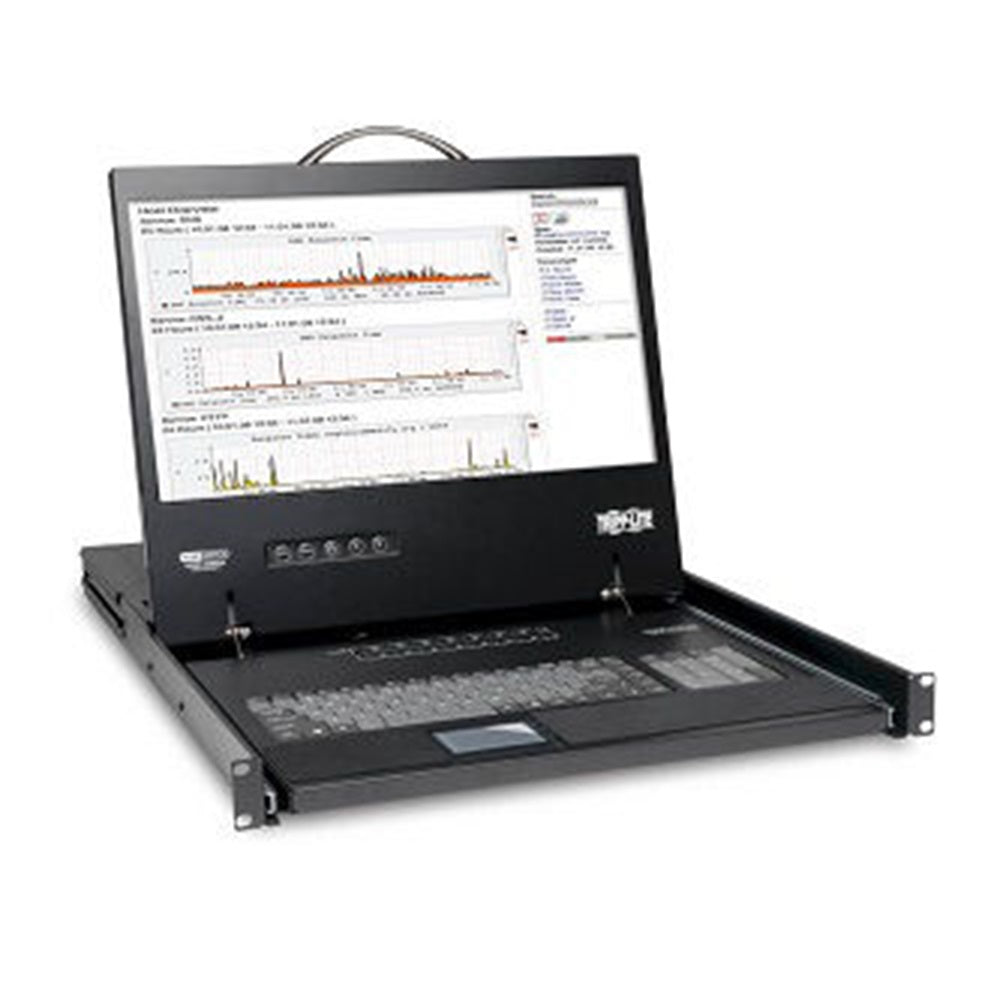 Eaton B040-008-19 NetController 8-Port 1U Rack-Mount Console KVM Switch with 19-in. LCD