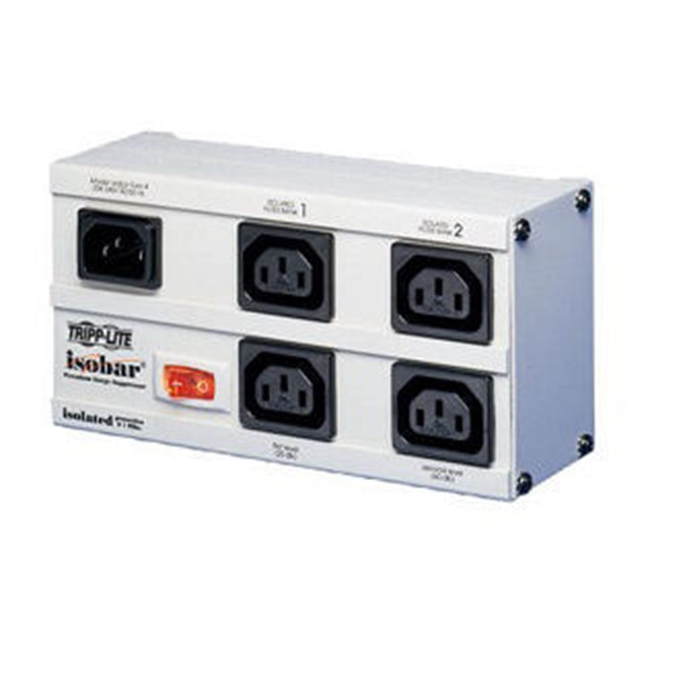 Eaton EURO-4 Isobar 4-Outlet 230V Surge Protector, Detachable 6 ft. (1.83 m) Cord, 680 Joules, Metal Housing