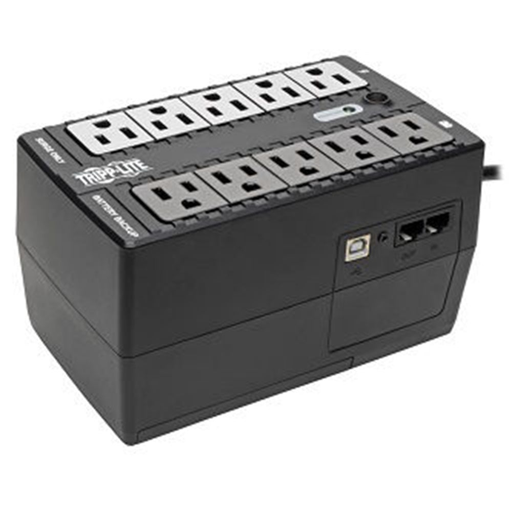 Eaton INTERNET550U 550VA 300W Standby UPS - 10 NEMA 5-15R Outlets, 120V, 50/60 Hz, USB, 5-15P Plug, Desktop/Wall Mount
