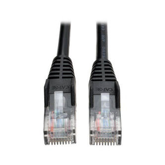 Eaton N001-005-BK Cat5e 350 MHz Snagless Molded (UTP) Ethernet Cable (RJ45 M/M), PoE - Black, 5 ft. (1.52 m)