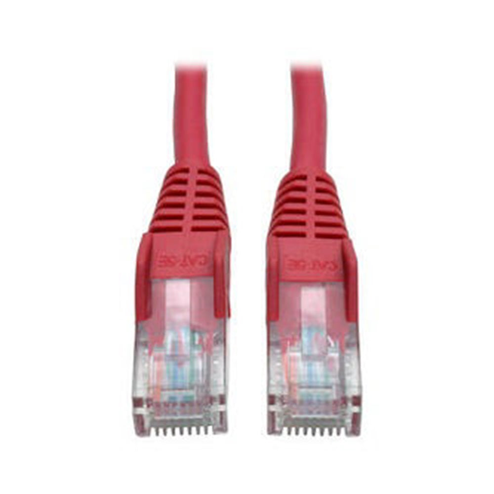 Eaton N001-007-RD Cat5e 350 MHz Snagless Molded (UTP) Ethernet Cable (RJ45 M/M), PoE - Red, 7 ft. (2.13 m)
