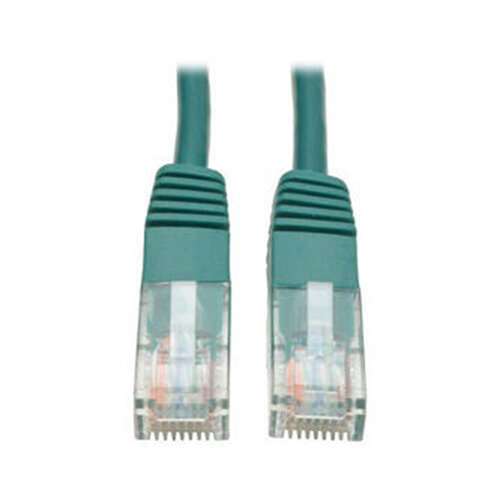 Eaton N002-007-GN Cat5e 350 MHz Molded (UTP) Ethernet Cable (RJ45 M/M), PoE - Green, 7 ft. (2.13 m)