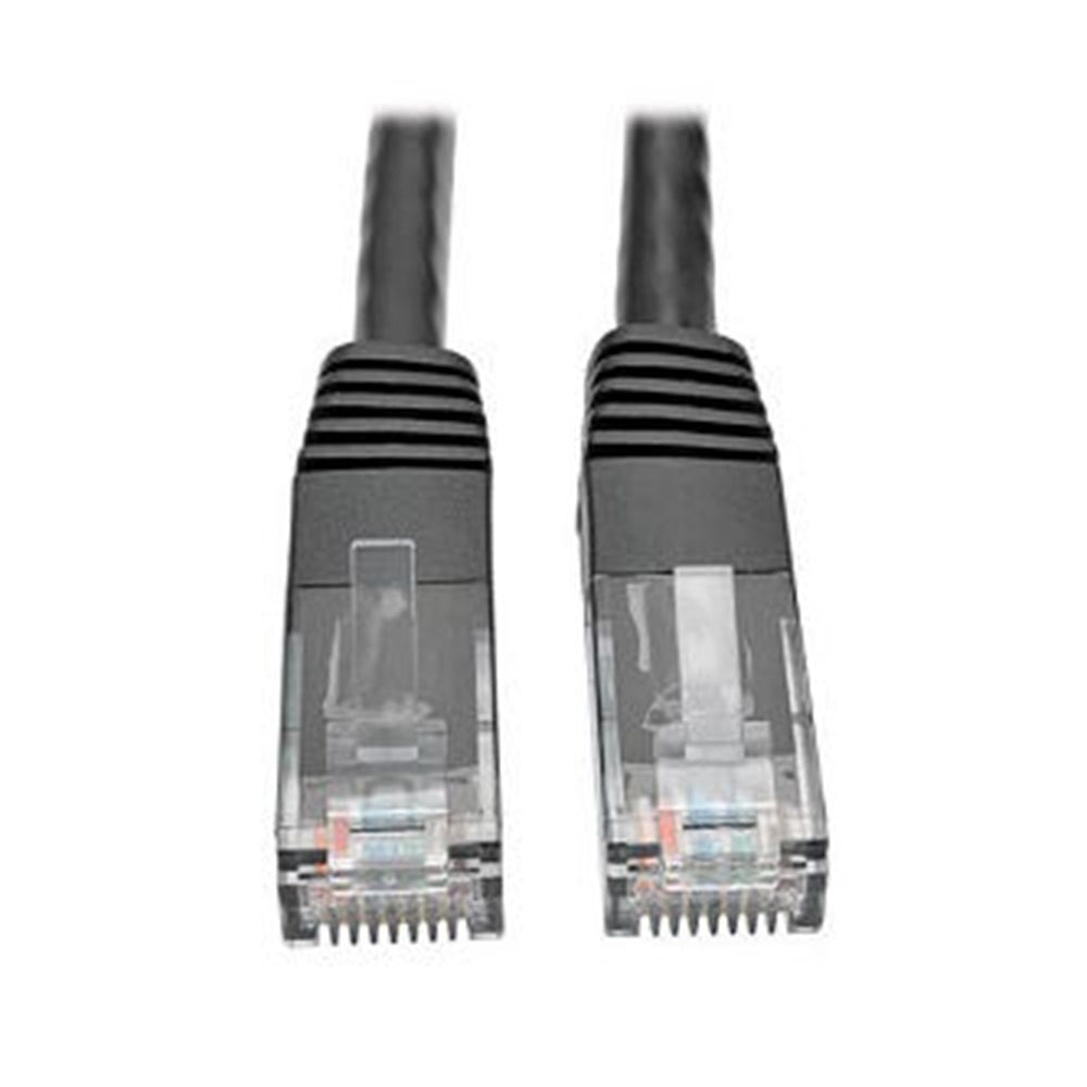 Eaton N200-001-BK Cat6 Gigabit Molded (UTP) Ethernet Cable (RJ45 M/M), PoE, Black, 1 ft. (0.31 m)