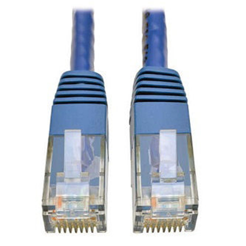 Eaton N200-003-BL Cat6 Gigabit Molded (UTP) Ethernet Cable (RJ45 M/M), PoE, Blue, 3 ft. (0.91 m)