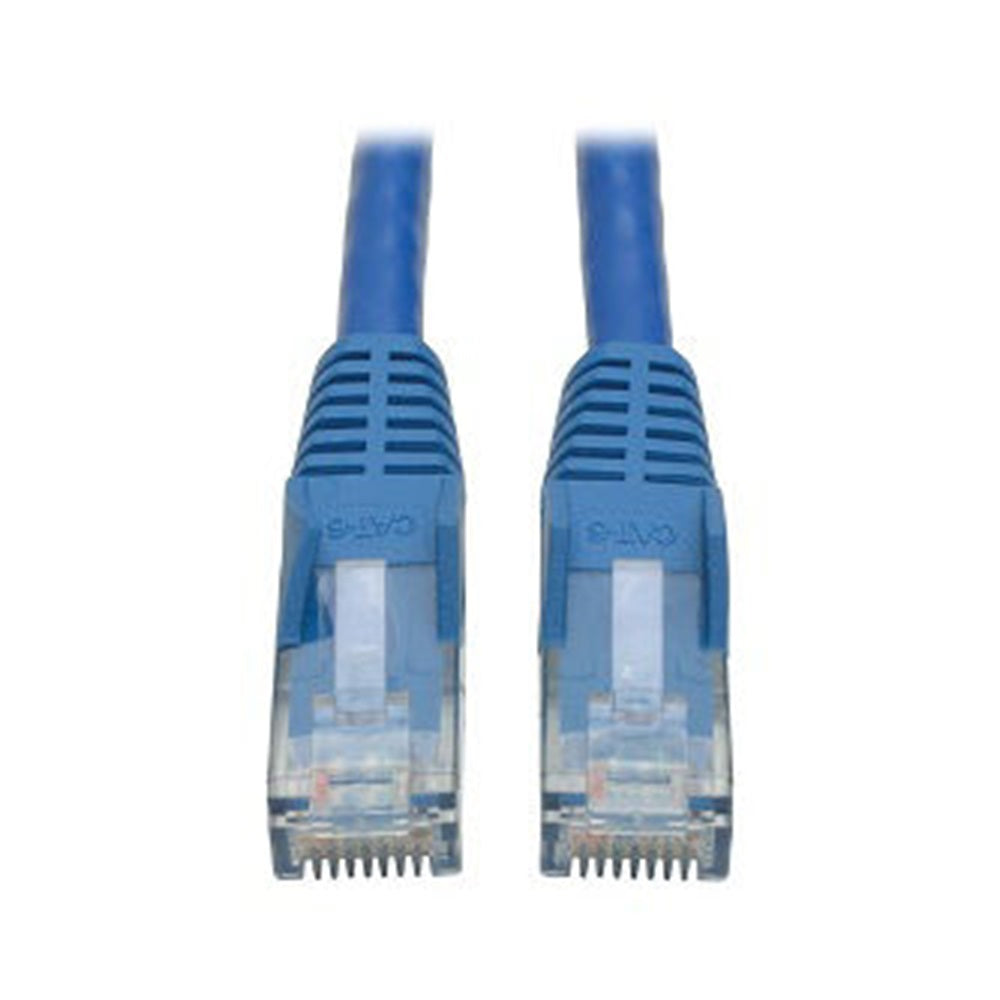 Eaton N201-003-BL Cat6 Gigabit Snagless Molded (UTP) Ethernet Cable (RJ45 M/M), PoE, Blue, 3 ft. (0.91 m)