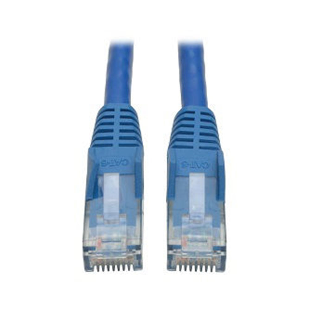 Eaton N201-005-BL Cat6 Gigabit Snagless Molded (UTP) Ethernet Cable (RJ45 M/M), PoE, Blue, 5 ft. (1.52 m)
