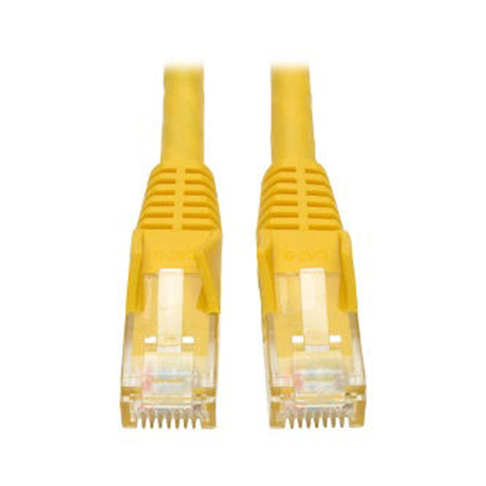 Eaton N201-005-YW Cat6 Gigabit Snagless Molded (UTP) Ethernet Cable (RJ45 M/M), PoE, Yellow, 5 ft. (1.52 m)