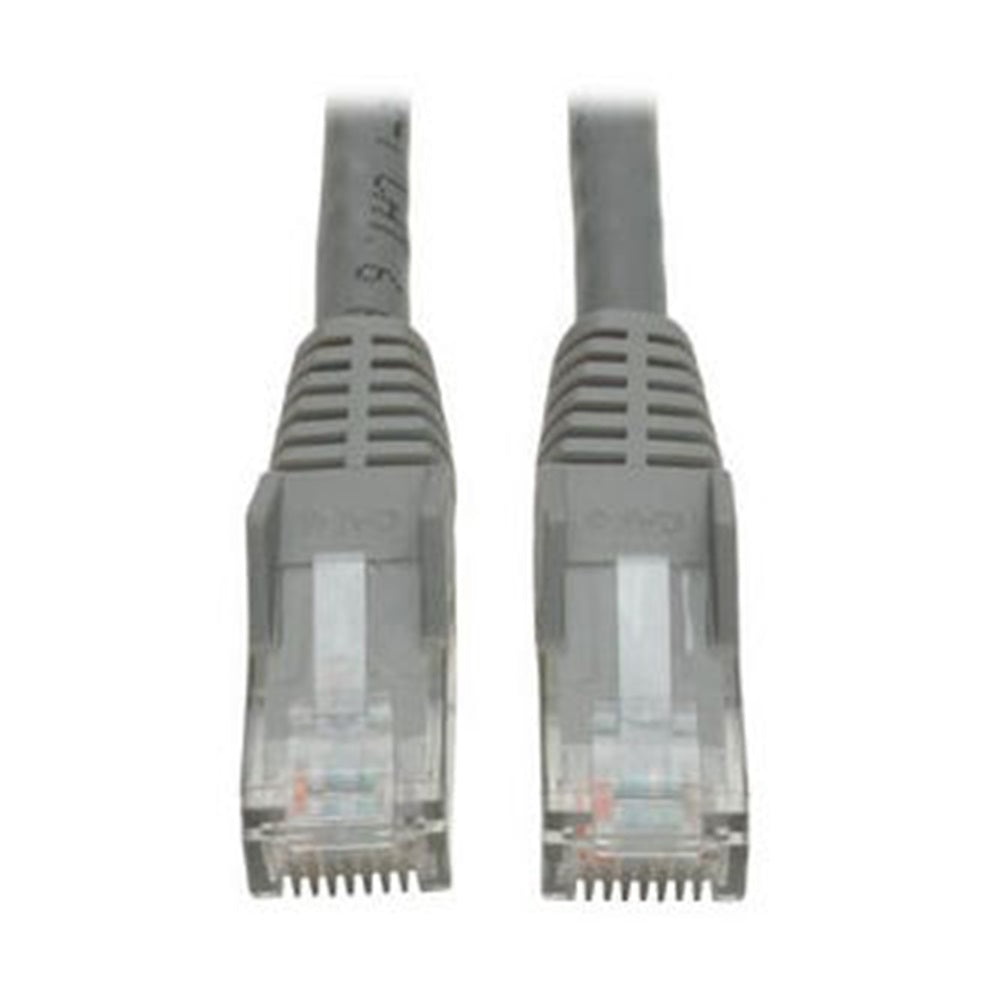 Eaton N201-030-GY Cat6 Gigabit Snagless Molded (UTP) Ethernet Cable (RJ45 M/M), PoE, Gray, 30 ft. (9.14 m)