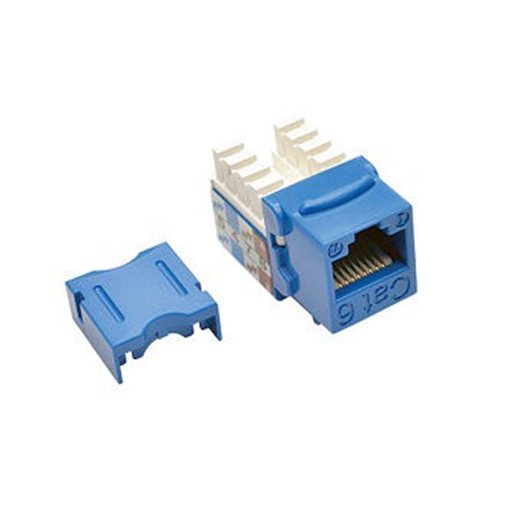 Eaton N238-001-BL Blu Wllplt Jack,Cat6/5E 568A/B