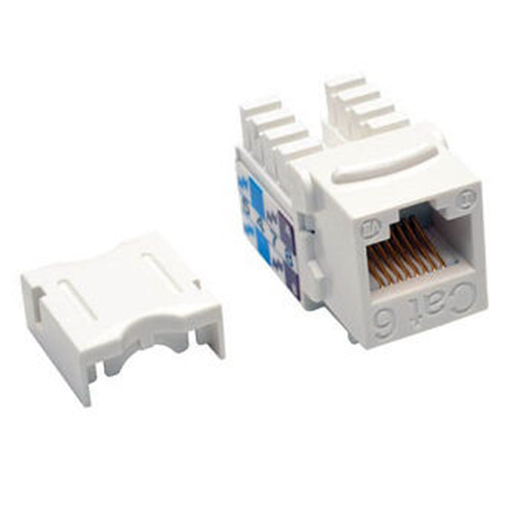 Eaton N238-001-WH Tripp Lite WHT WLLPLT JACK,CAT6/5E 568A