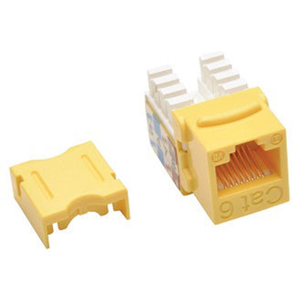 Eaton N238-001-YW Tripp Lite Yellow CAT5/6 KEYSTONE JACK