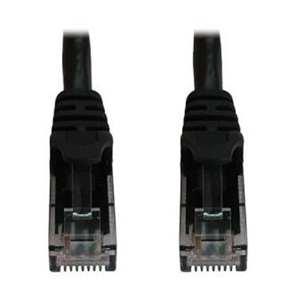 Eaton N261-002-BK Cat6a 10G Snagless Molded UTP Ethernet Cable (RJ45 M/M), PoE, Black, 2 ft. (0.6 m)