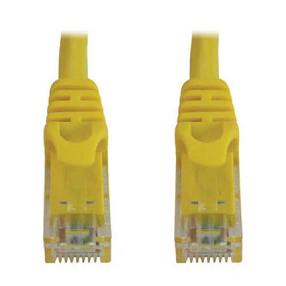 Eaton N261-002-YW Cat6a 10G Snagless Molded UTP Ethernet Cable (RJ45 M/M), PoE, Yellow, 2 ft. (0.6 m)