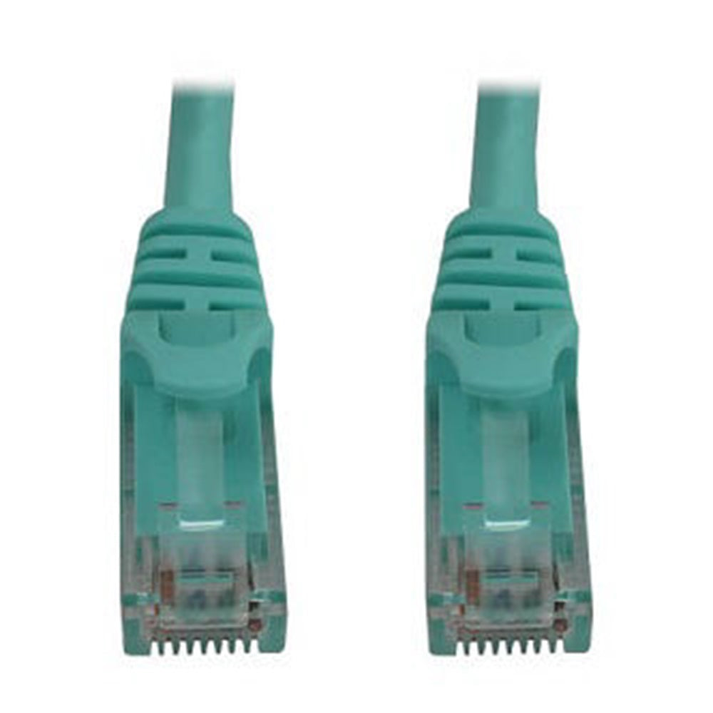 Eaton N261-006-AQ Cat6a 10G Snagless Molded UTP Ethernet Cable (RJ45 M/M), PoE, Aqua, 6 ft. (1.8 m)