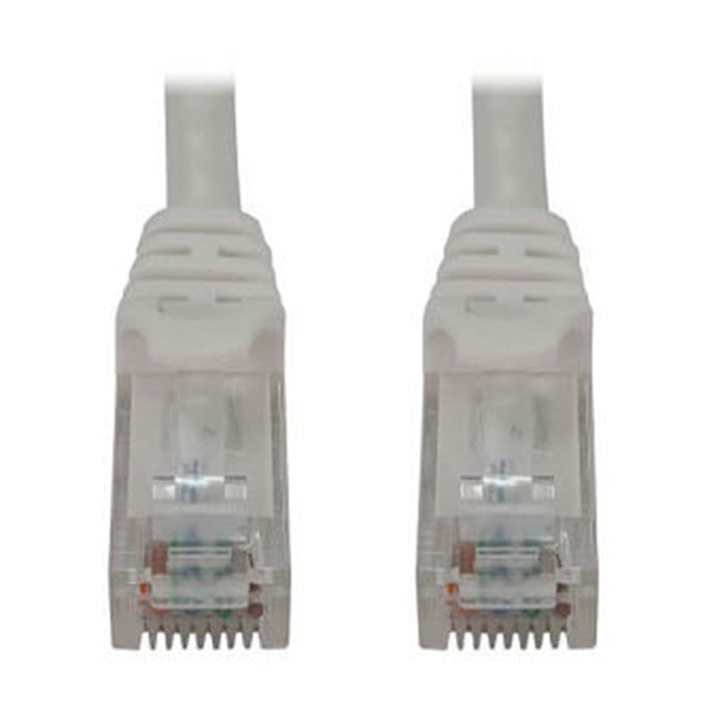 Eaton N261-006-WH Cat6a 10G Snagless Molded UTP Ethernet Cable (RJ45 M/M), PoE, White, 6 ft. (1.8 m)