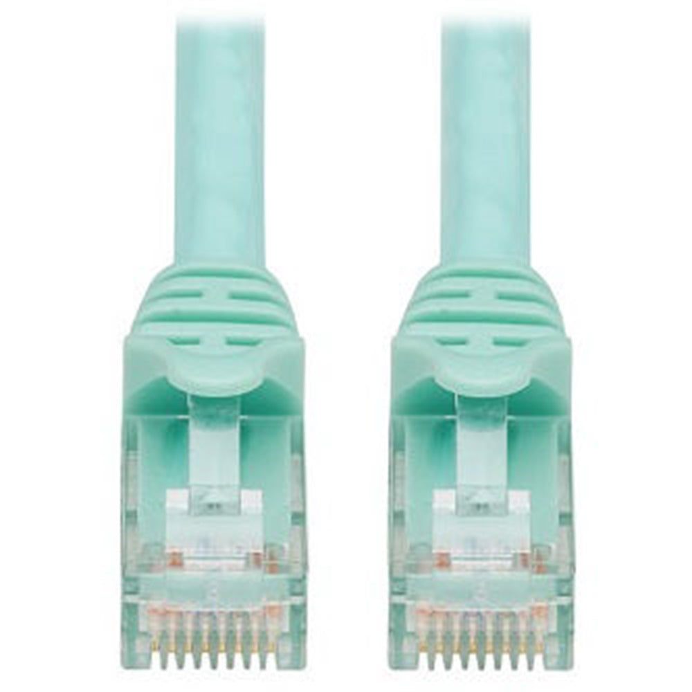 Eaton N261-010-AQ Cat6a 10G Snagless UTP Ethernet Cable (RJ45 M/M), Aqua, 10 ft. (3.05 m)