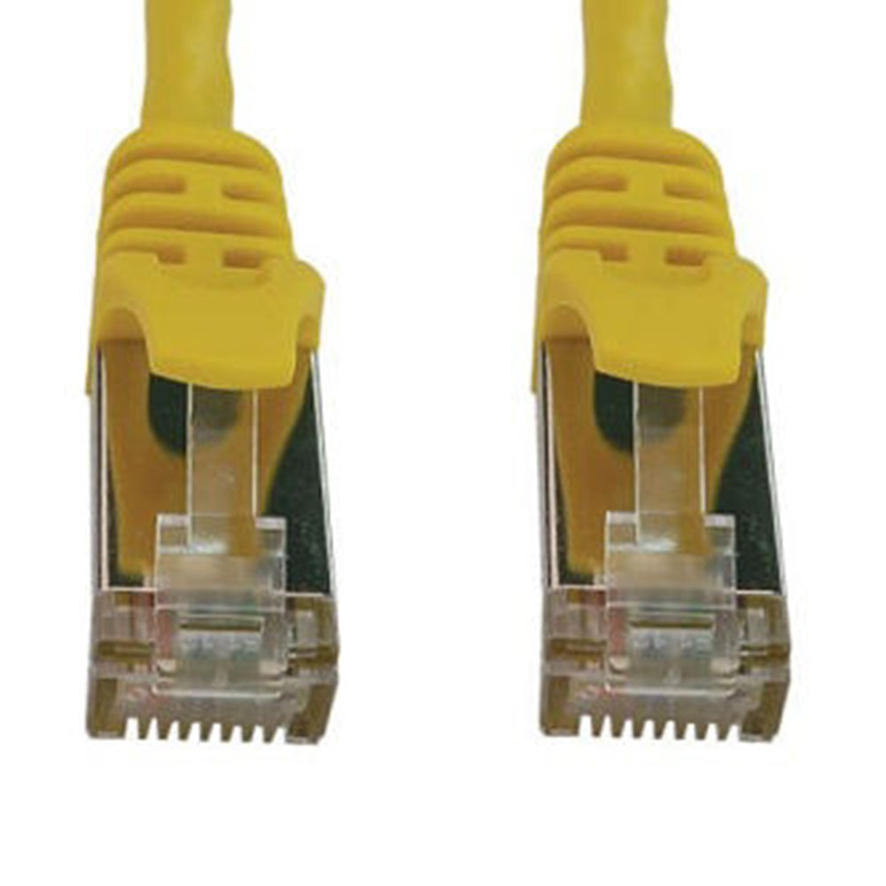 Eaton N262-S03-YW Cat6a 10G Snagless Shielded Slim STP Ethernet Cable (RJ45 M/M), PoE, Yellow, 3 ft. (0.9 m)