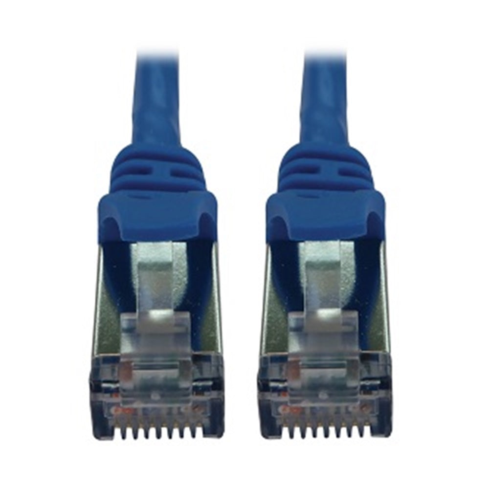 Eaton N262-S10-BL Cat6a 10G Snagless Shielded Slim STP Ethernet Cable (RJ45 M/M), PoE, Blue, 10 ft. (3.1 m)