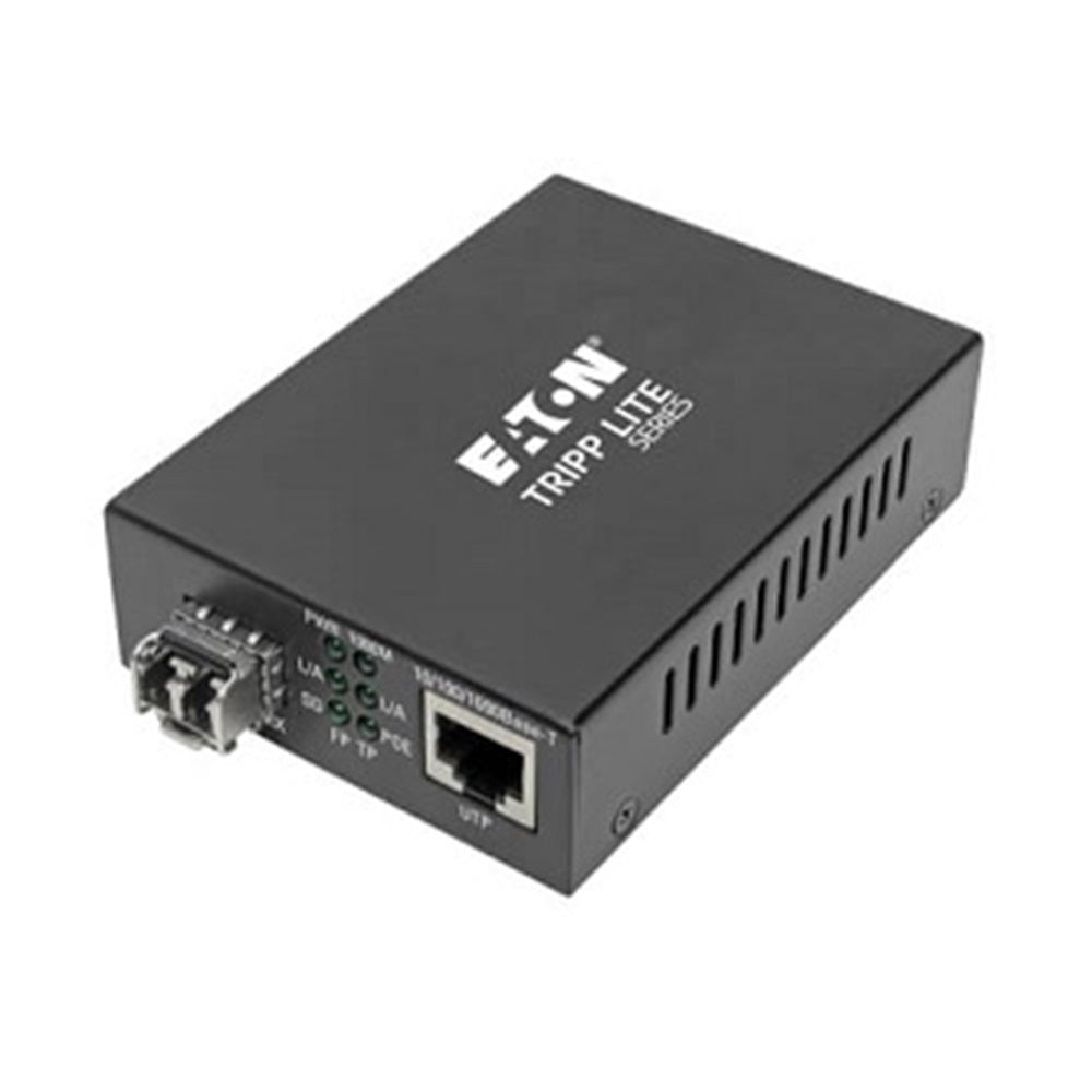 Eaton N785-P01-LC-MM1 Gigabit Multimode Fiber to Ethernet Media Converter, POE+ - 10/100/1000 LC, 850 nm, 550M (1804.46 ft.)