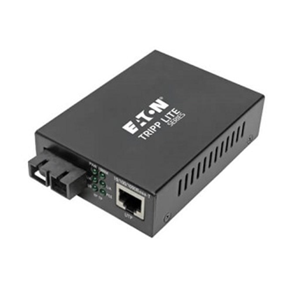 Eaton N785-P01-SC-MM1 Gigabit Multimode Fiber to Ethernet Media Converter, POE+ - 10/100/1000 SC, 850 nm, 550M (1804.46 ft.)