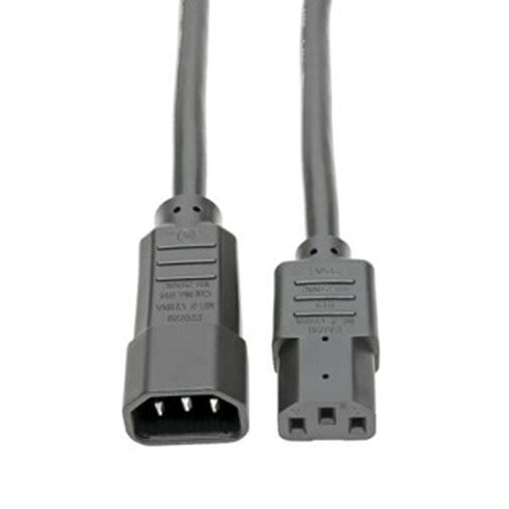 Eaton P005-12N Heavy-Duty PDU Power Cord, C13 to C14 - 15A, 250V, 14 AWG, 1 ft. (0.31 m), Black